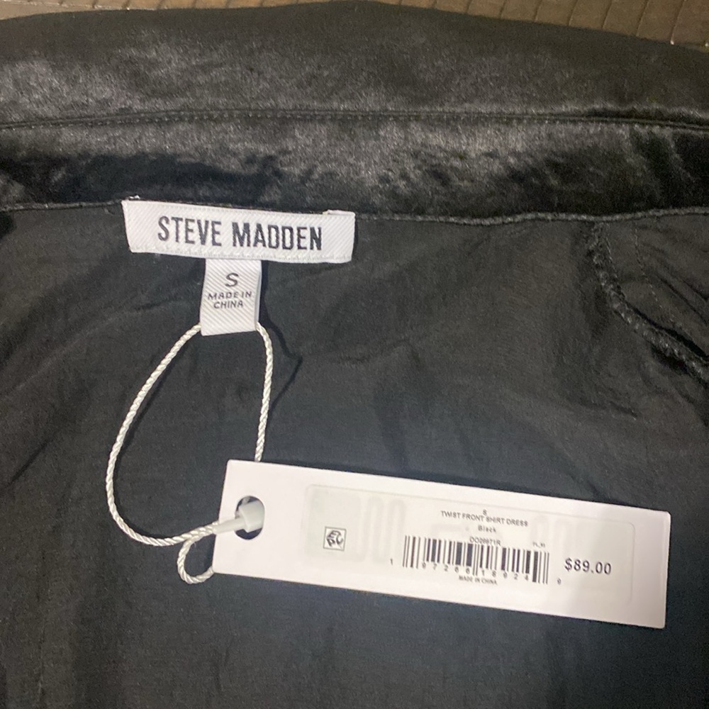Steve Madden Twist Front Shirtdress - Picture 9 of 12